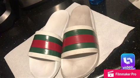 how to clean gucci slides